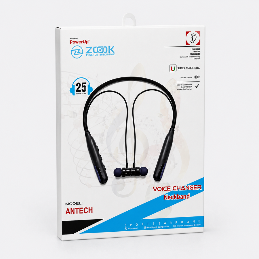 Voice Changer Neckband – Antech | 25Hrs Playtime