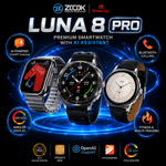 ZOOK LUNA 8 PRO Premium Smartwatch | AI ChatGPT Assistant + AMOLED + Bluetooth Calling thumbnail 1