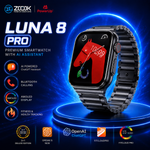 ZOOK LUNA 8 PRO Premium Smartwatch | AI ChatGPT Assistant + AMOLED + Bluetooth Calling thumbnail 4